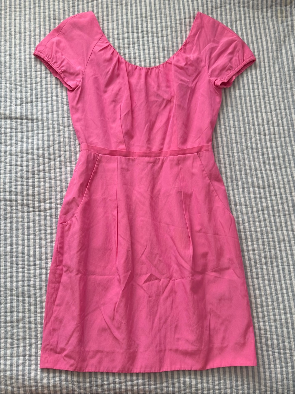 J.Crew Dolores Dress in hot pink, size 0